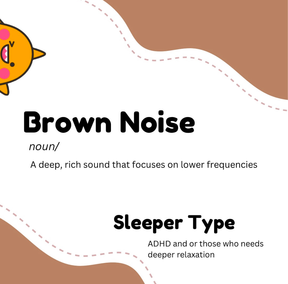 Embrace the deep, comforting tones of brown noise! Perfect for calming restless minds and helping kids with ADHD find their focus.