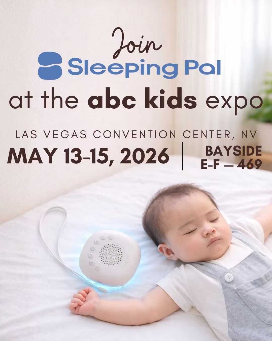 Sleeping Pal to Showcase White Noise Sound Machines at ABC Kids Expo 2026 in Las Vegas